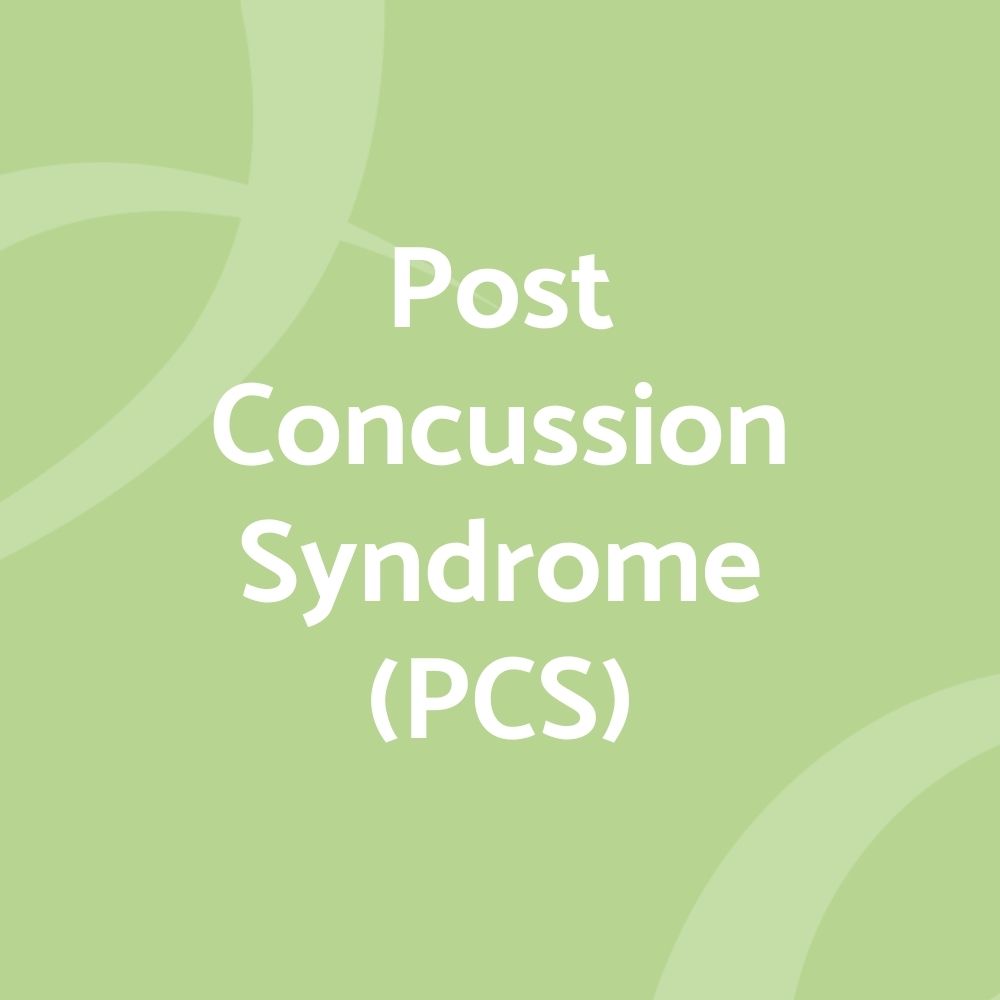 
          
            Post Concussion Syndrome
          
        
